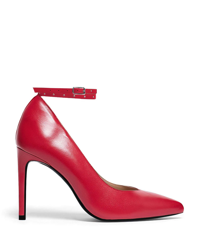 Ambrosia 2.0 B-Ware-Rotes Glattleder-Stiletto-Maison Baum